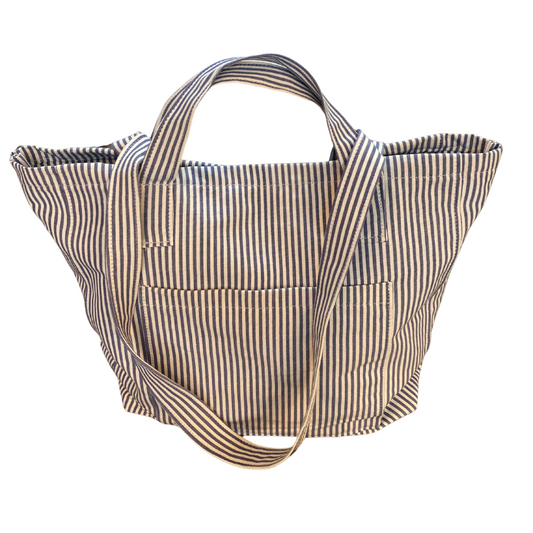 Blue & White Pinstripe