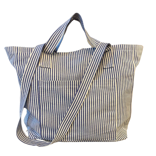 Blue & White Pinstripe